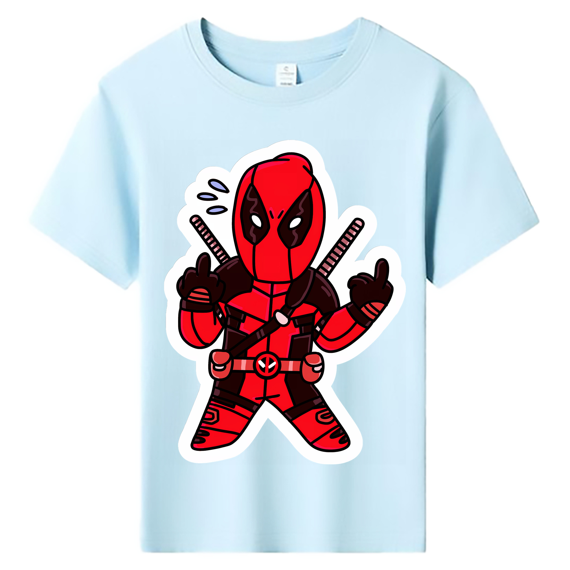 （画像用） Deadpool デッドプール 綿100％キッズTシャツ（フロントプリント）